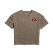 USC Trojans Women's League Taupe All Day Boxy T-Shirt